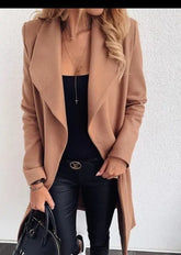 Women's overcoat jacket in size L, stylish and elegant design.